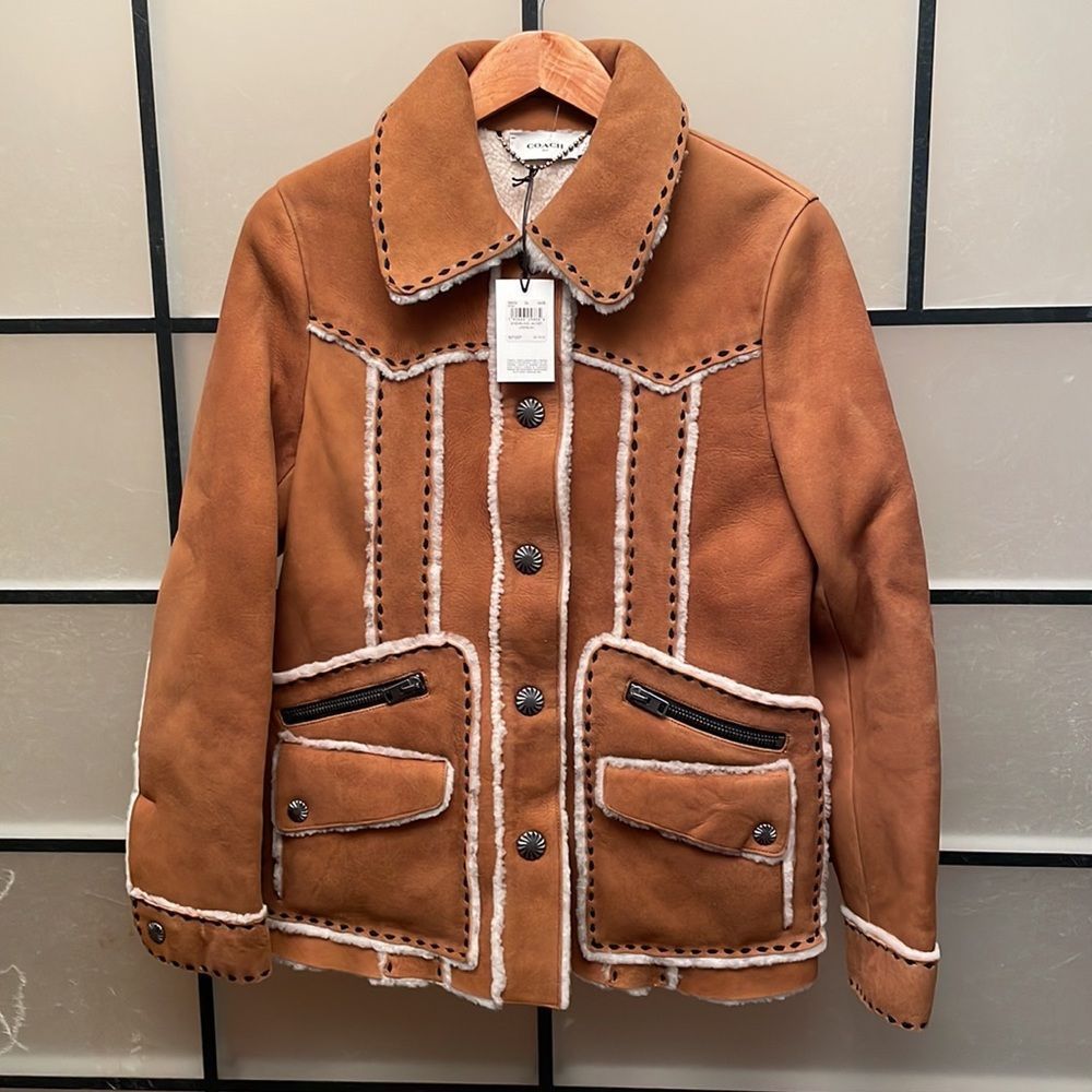 Coach Shearling Jacket - Picture 2 of 7